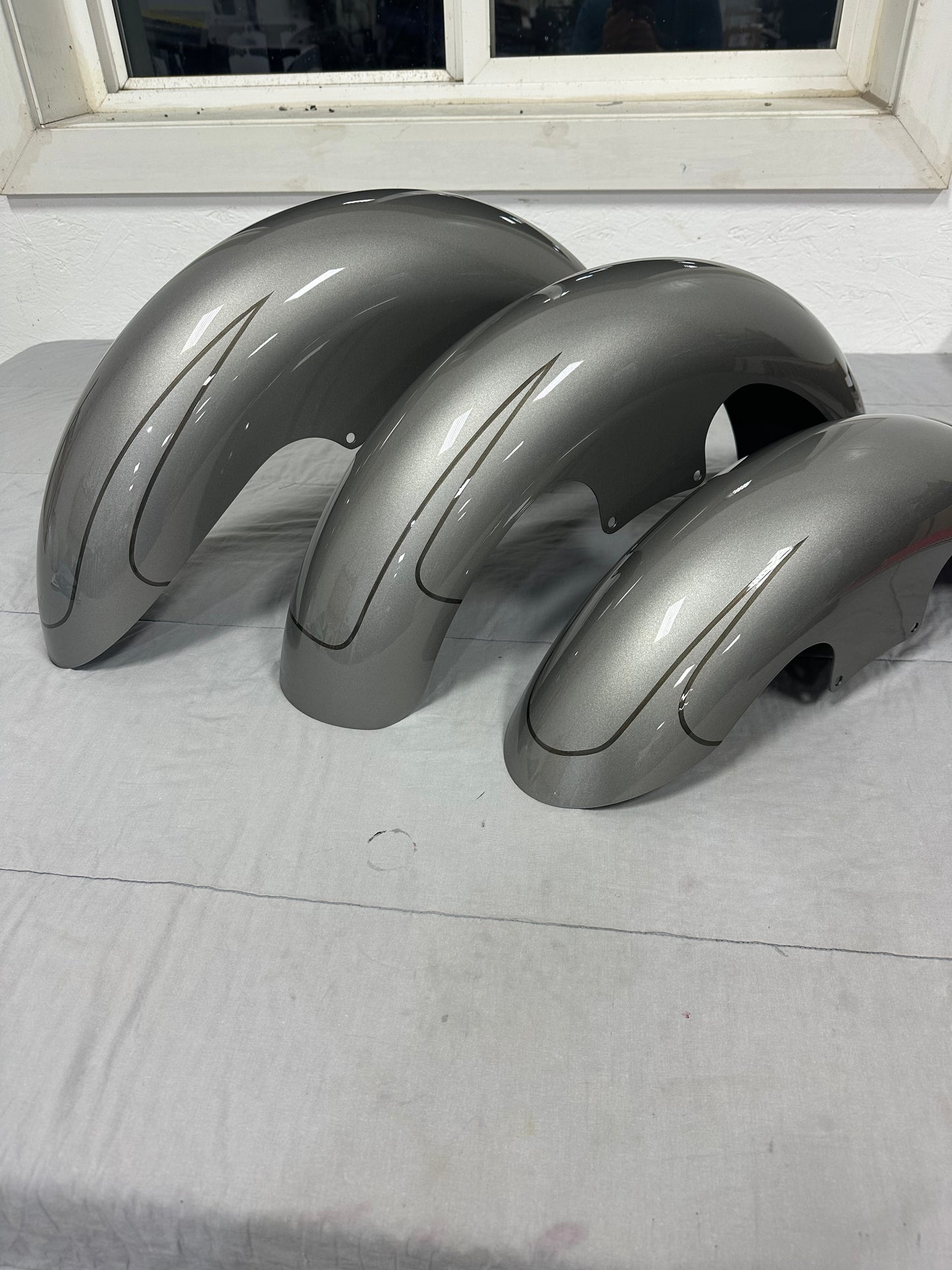 2023 / 2024 CVO Klock Werks Wrapper Fenders - Dark Platinum