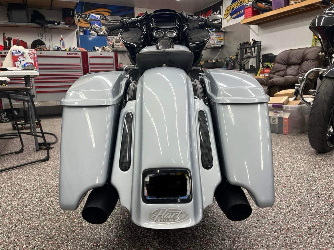 Top Shop 3" Minister Rear Fender - Color Matched - Atlas Silver