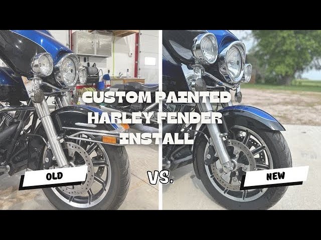 Two-Tone Klock Werks Level Front Fender Install for 1996-2013 HD Baggers