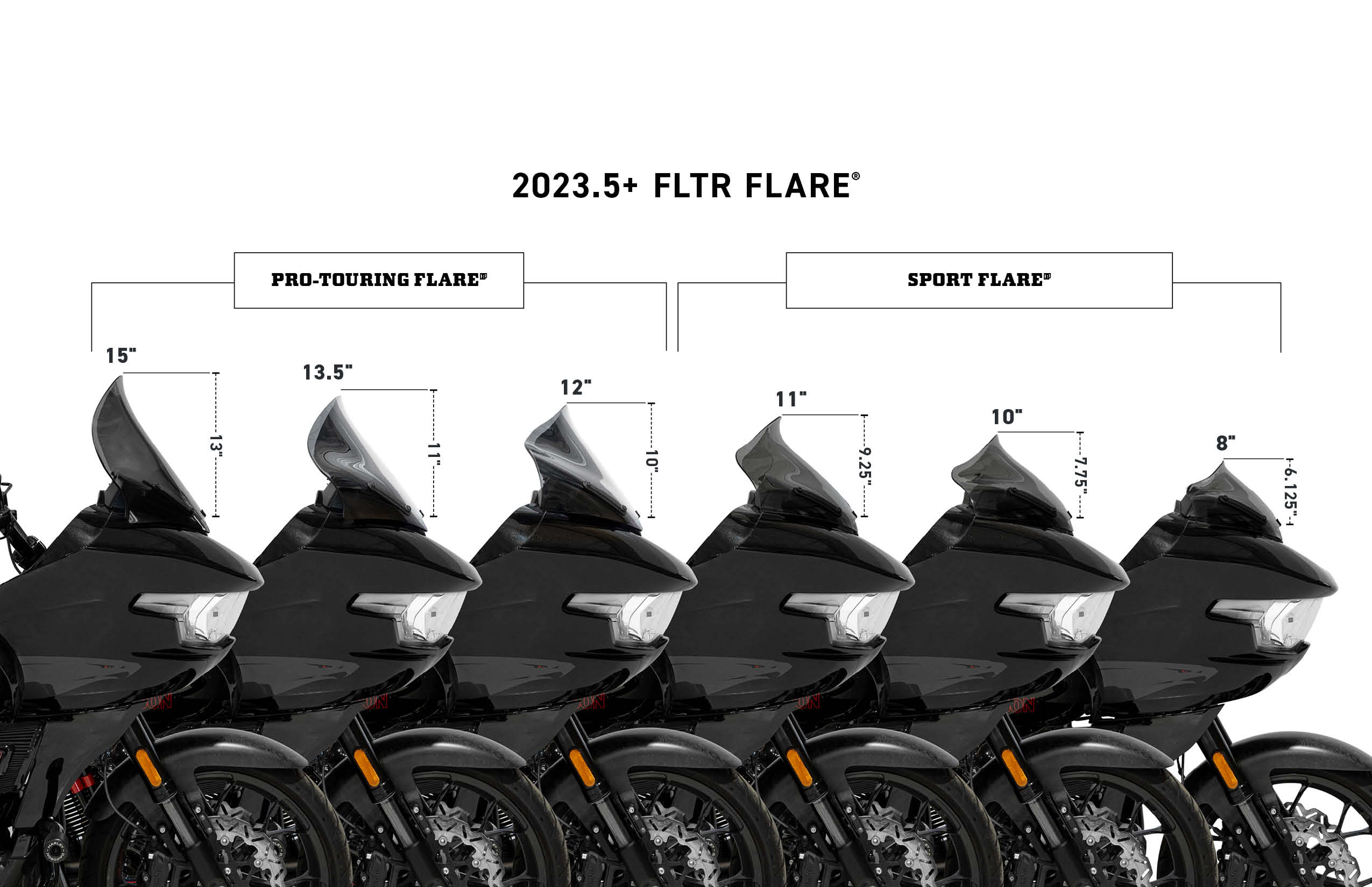 2023.5-2026 Road Glide Klock Werks Flare Windshield – Factory
