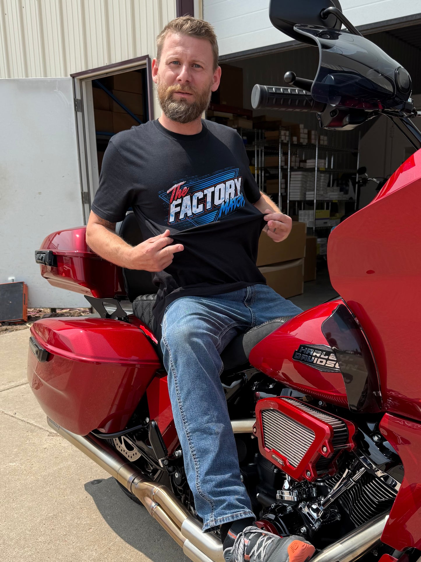 Factory Match Retro Midwest Vibes Road Glide Tees
